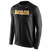 Baylor Bears Nike Wordmark Long Sleeve WEM T-Shirt - Black -,baseball caps,new era cap wholesale,wholesale hats